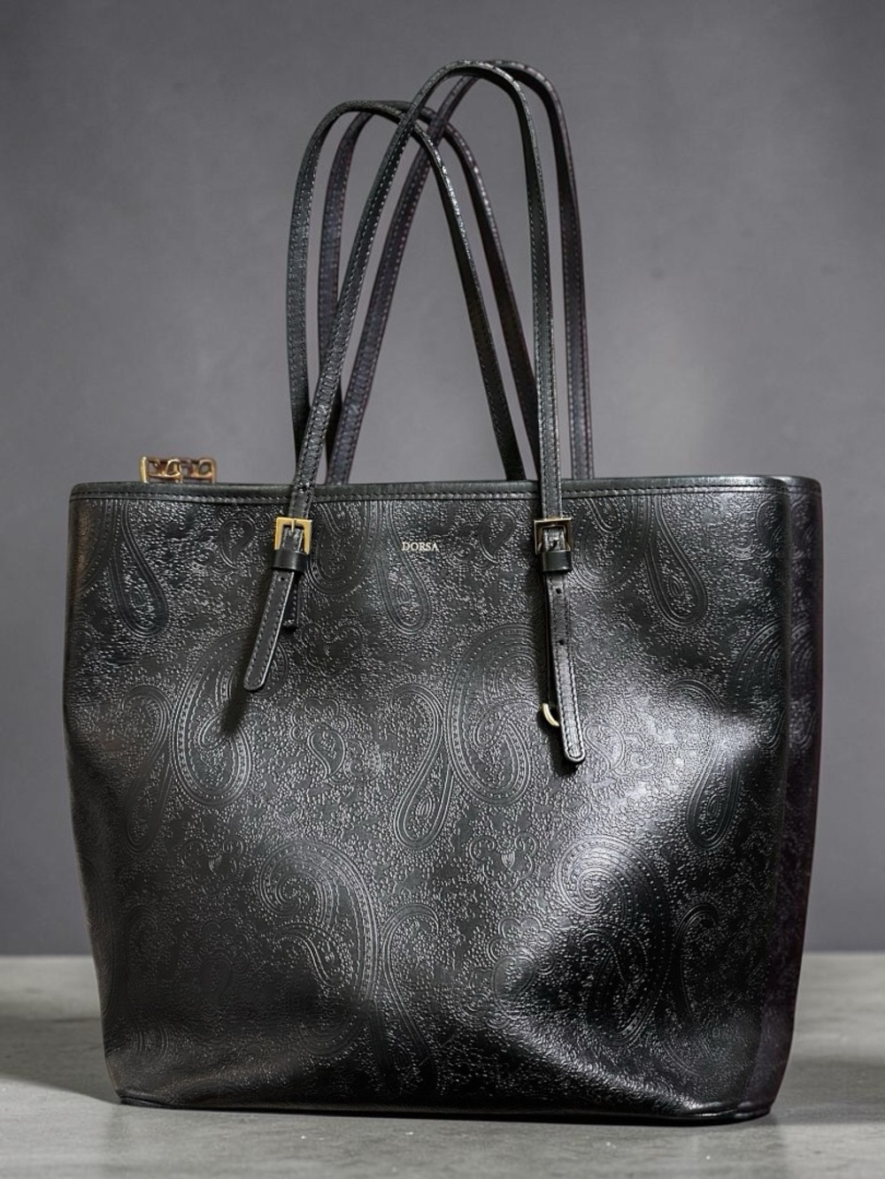 New Luxury Leather Tote – Unique Craft Bio-Finish (Never Used/No Tags)